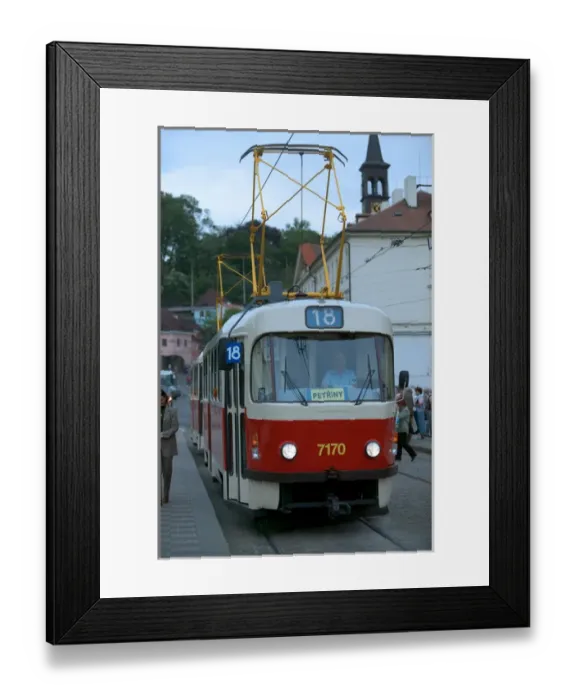 Framed Print : tram, Czech Republic, prague Framed Print : tram, Czech Republic, prague