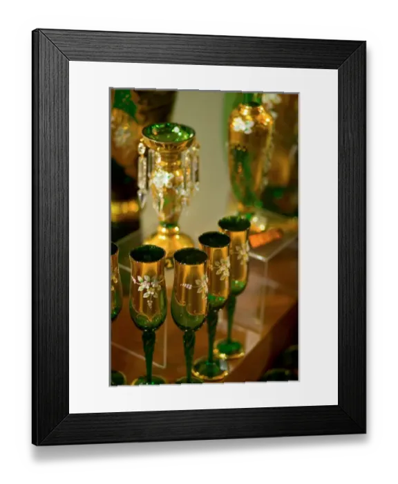 Framed Print : Bohemian glassware, Czech Republic, prague