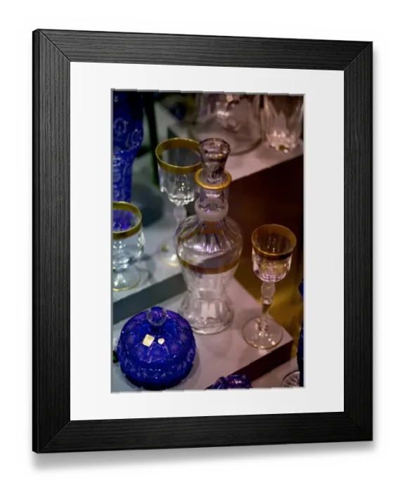Framed Print : Bohemian glassware, Czech Republic, prague