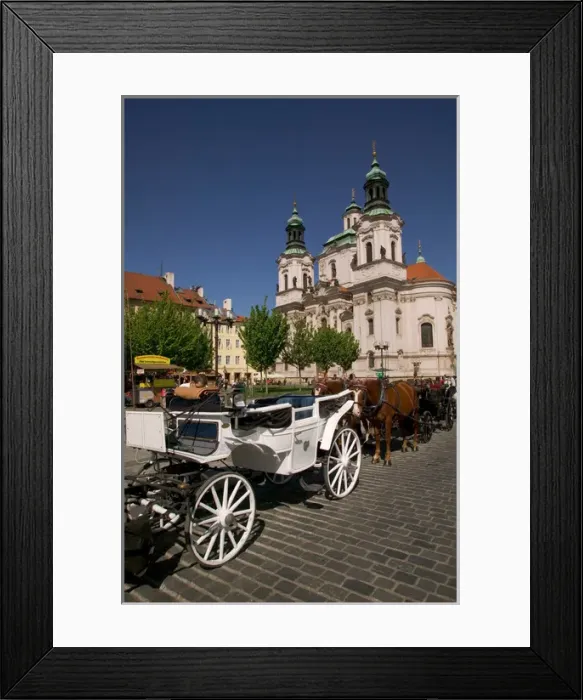 Framed Print : horse and coach, Czech Republic, prague Framed Print : horse and coach, Czech Republic, prague