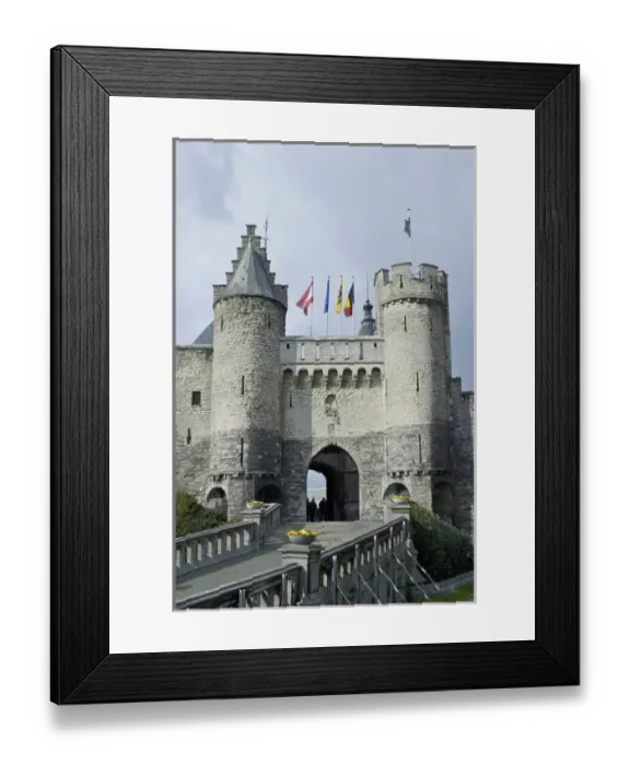 Framed Print : Europe, Belgium, Flanders, Antwerp Province, Antwerp, Steen (Castle), Maritime Museum