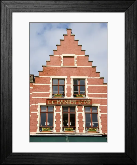 Framed Print : Europe, Belgium, West Flanders, Bruges, Le Panier d or Framed Print : Europe, Belgium, West Flanders, Bruges, Le Panier d or