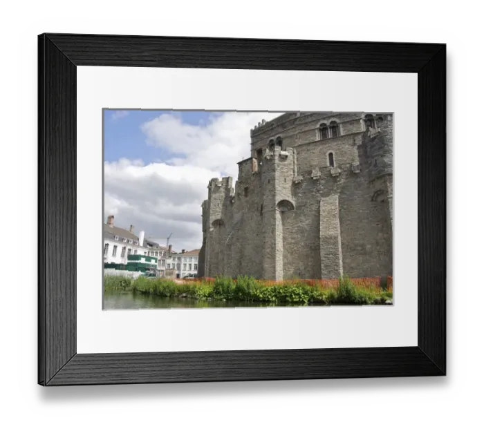 Framed Print : Europe, Belgium, Ghent. Gravensteen, the Castle of the Counts of Flanders, originally Framed Print : Europe, Belgium, Ghent. Gravensteen, the Castle of the Counts of Flanders, originally