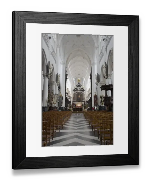 Framed Print : Europe, Belgium, Antwerp. Looking towards the High Altar of Antwerps St. Paul s Framed Print : Europe, Belgium, Antwerp. Looking towards the High Altar of Antwerps St. Paul s