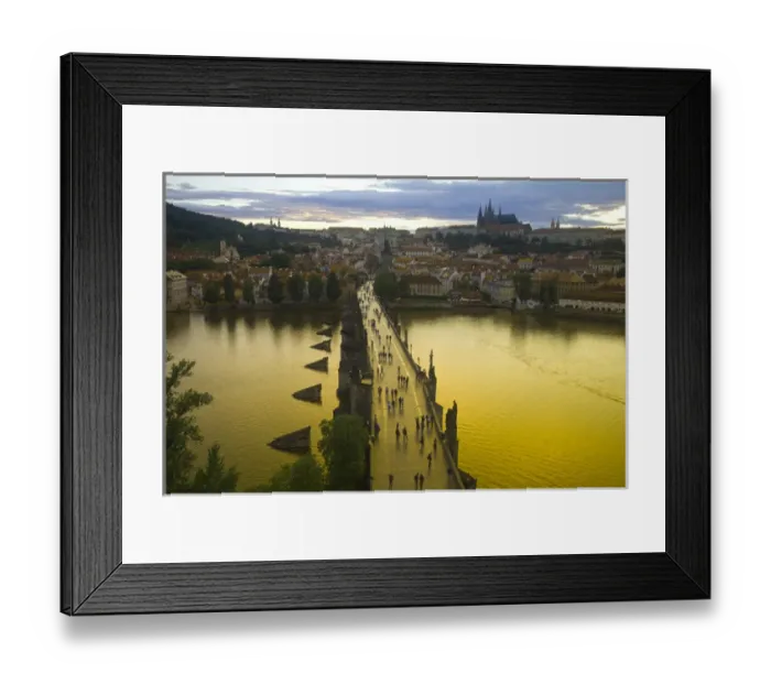 Framed Print : View from 14th Century Old Town Bridge Tower, Karluv Most (Charles Bridge) Historical Framed Print : View from 14th Century Old Town Bridge Tower, Karluv Most (Charles Bridge) Historical