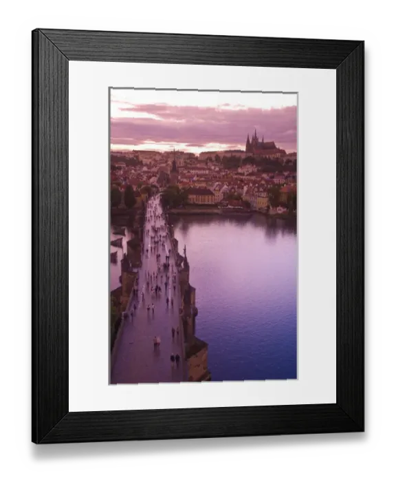 Framed Print : View from 14th Century Old Town Bridge Tower, Karluv Most (Charles Bridge) Historical Framed Print : View from 14th Century Old Town Bridge Tower, Karluv Most (Charles Bridge) Historical