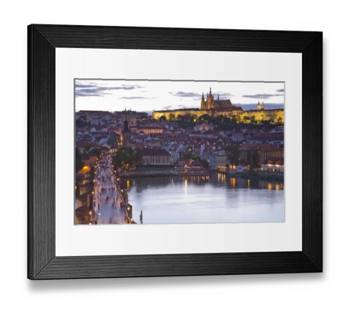 Framed Print : View from 14th Century Old Town Bridge Tower, Karluv Most (Charles Bridge) Historical Framed Print : View from 14th Century Old Town Bridge Tower, Karluv Most (Charles Bridge) Historical