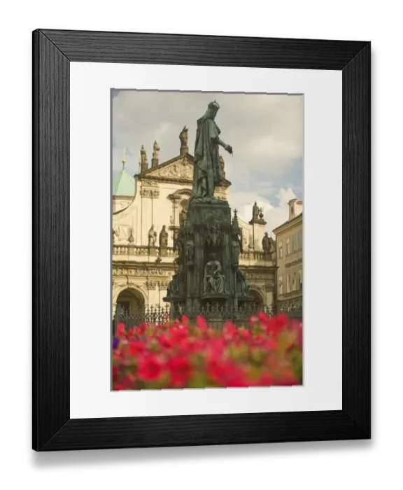 Framed Print : Statue of Charles IV (1848), Knights of the Cross Square, Prague, Czech Republic Framed Print : Statue of Charles IV (1848), Knights of the Cross Square, Prague, Czech Republic