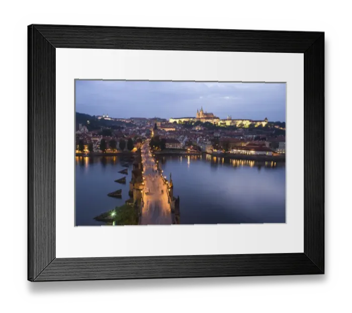 Framed Print : View from Old Town Bridge Tower, Prague, Czech Republic Framed Print : View from Old Town Bridge Tower, Prague, Czech Republic