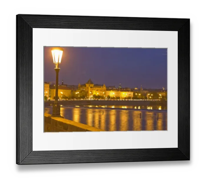 Framed Print : view from Charles Bridge towards Old Town side, Prague, Czech Republic Framed Print : view from Charles Bridge towards Old Town side, Prague, Czech Republic