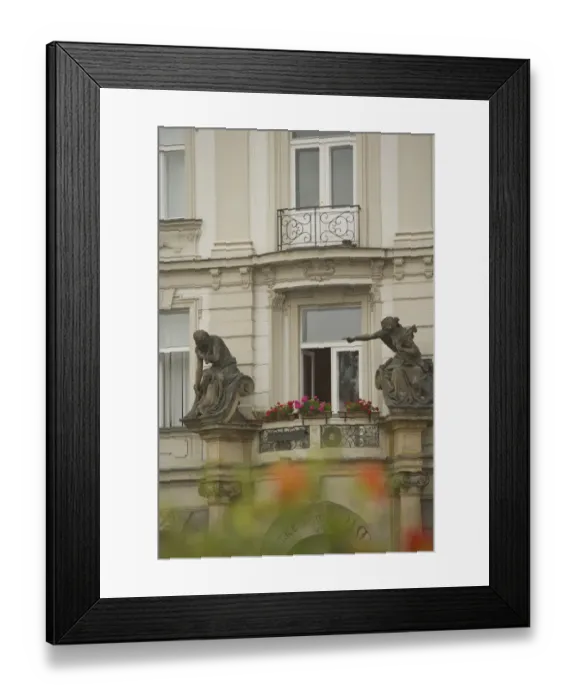 Framed Print : CZECH REPUBLIC, Prague. Building detail, Old Town Square