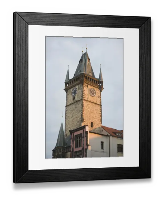 Framed Print : CZECH REPUBLIC, Prague. Old Town Hall Tower