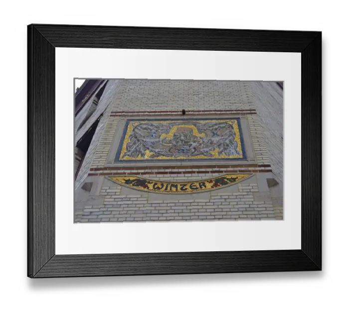 Framed Print : Europe, Belgium, Antwerp. Mosaic on the Winter house, one of four seasons Framed Print : Europe, Belgium, Antwerp. Mosaic on the Winter house, one of four seasons