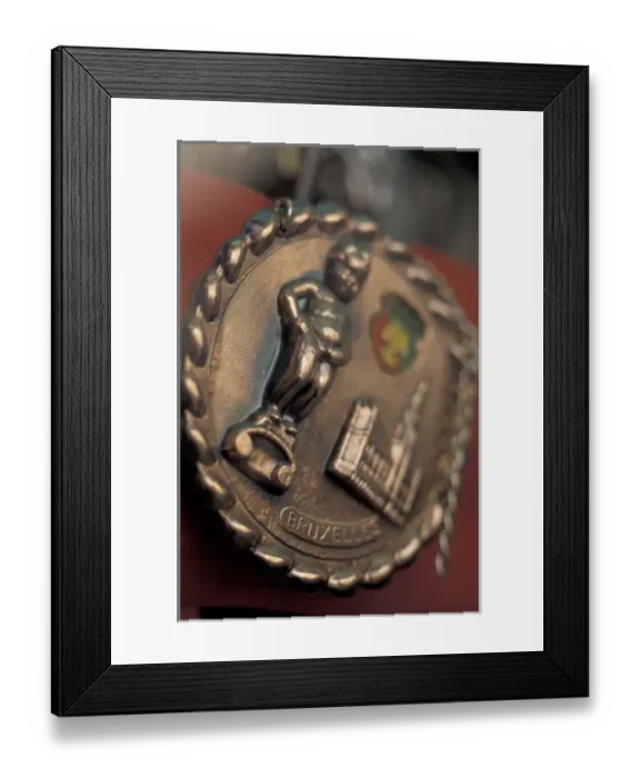Framed Print : Europe, Brussels, Brabant, Belgium Souvenir of Manneken Pis Statue, symbol of