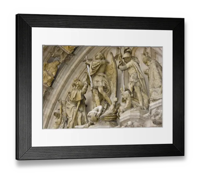 Framed Print : Brussels, Belgium, statue, city hall, architecture, historic, Grand Place Framed Print : Brussels, Belgium, statue, city hall, architecture, historic, Grand Place