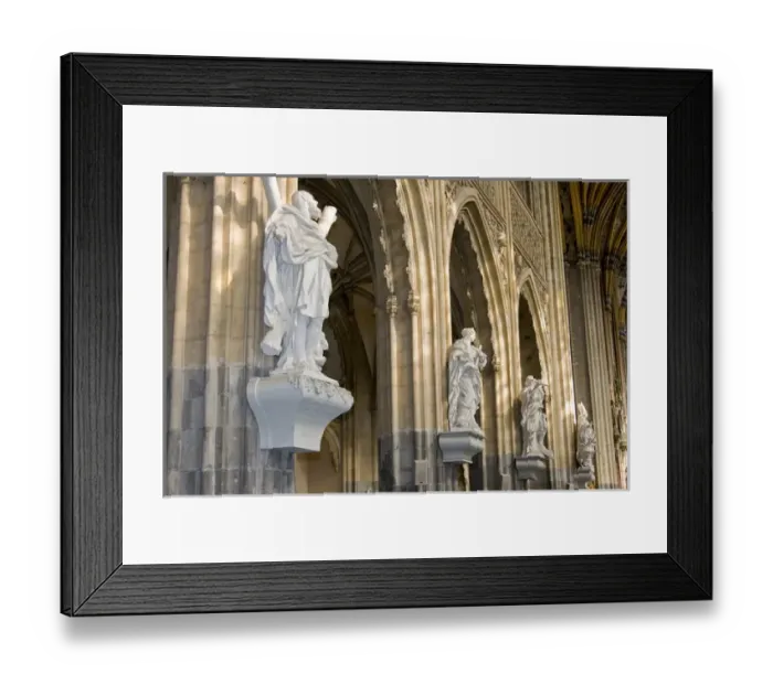 Framed Print : Liege, Belgium, statuary, vaulted ceiling, church, architecture Framed Print : Liege, Belgium, statuary, vaulted ceiling, church, architecture