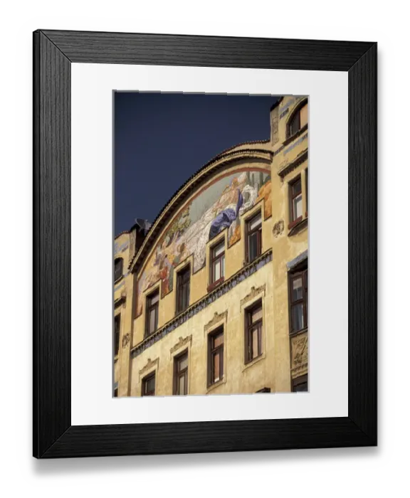 Framed Print : Europe, Czech Republic, Cent. Bohemia, Prague (Praha) Nove Mesto: Rasinova Nebrezi