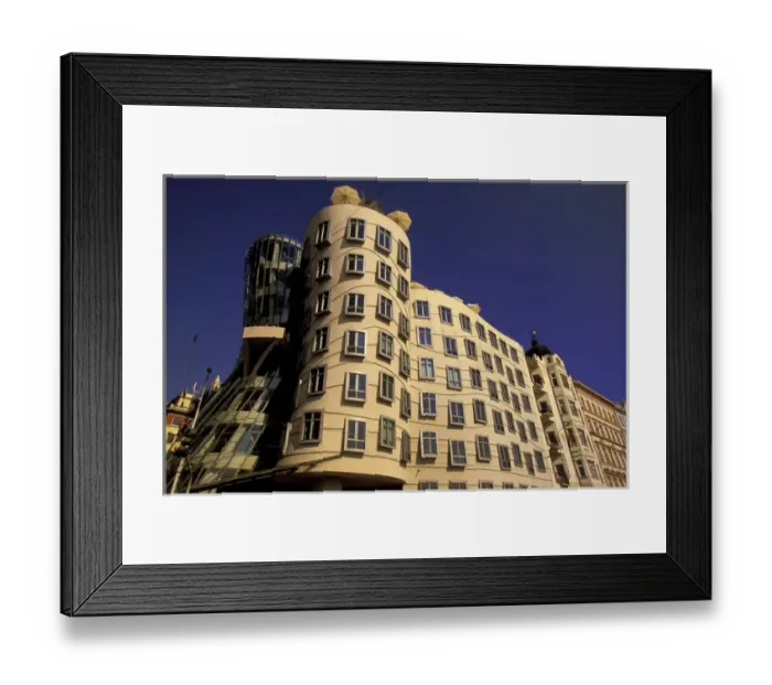 Framed Print : Europe, Czech Republic, Cent. Bohemia, Prague (Praha) Nove Mesto: The Dancing Building Framed Print : Europe, Czech Republic, Cent. Bohemia, Prague (Praha) Nove Mesto: The Dancing Building