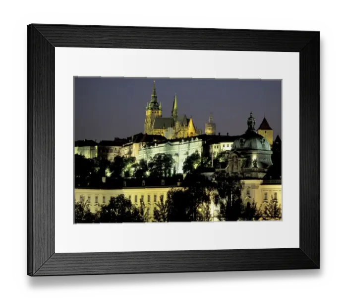 Framed Print : Europe, Czech Republic, Central Bohemia, Prague (Praha) Prague Castle, evening Framed Print : Europe, Czech Republic, Central Bohemia, Prague (Praha) Prague Castle, evening