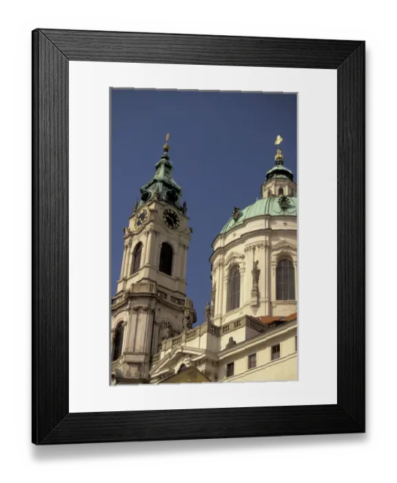 Framed Print : Europe, Czech Republic, Cent. Bohemia, Prague (Praha) St. Nicholas Church, daytime