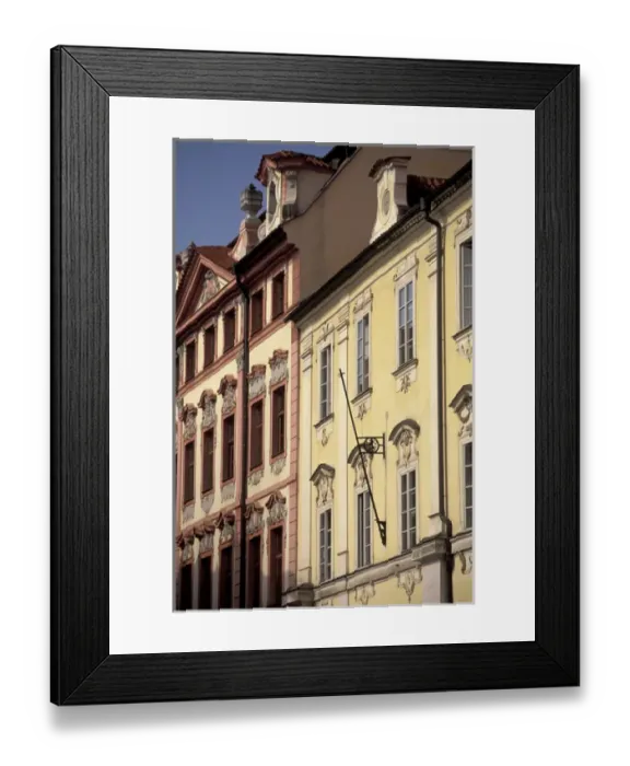 Framed Print : Europe, Czech Republic, Cent. Bohemia, Prague (Praha) Mala Strana architecture
