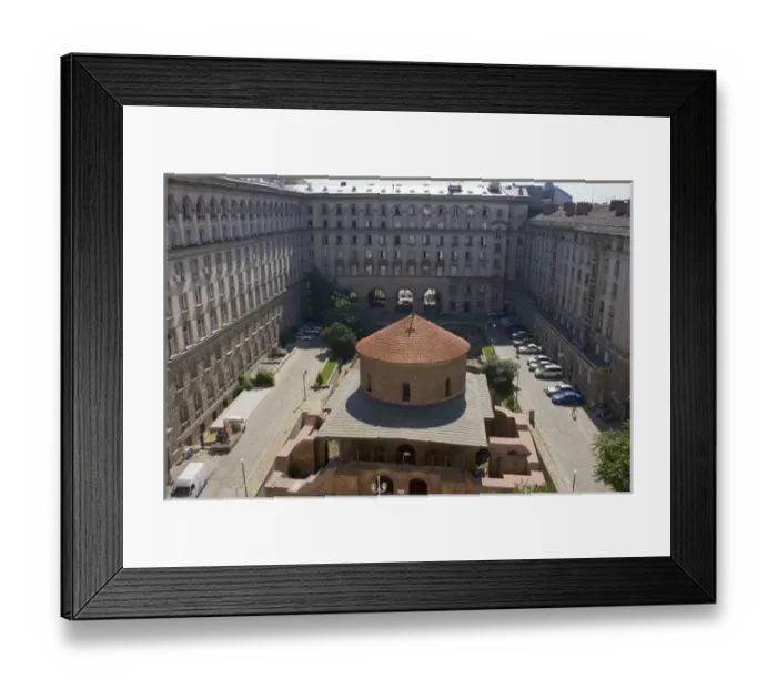 Framed Print : Rotunda of St. George (Sveti Georgi), dated 3rd-4th century, in the courtyard of the Sheraton Hotel Framed Print : Rotunda of St. George (Sveti Georgi), dated 3rd-4th century, in the courtyard of the Sheraton Hotel