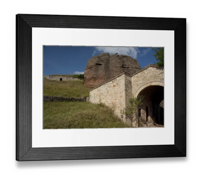 Framed Print : Bulgaria, Belogradshick. The Rocks of Belogradshick & Belogradshick Fortress walls