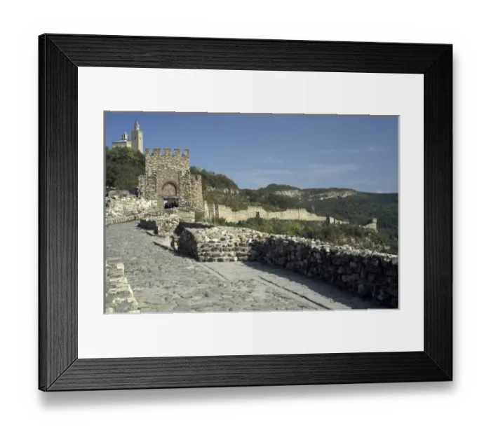 Framed Print : Europe, Bulgaria, Veliko Tarnovo Zarevez Fortress For editorial use only