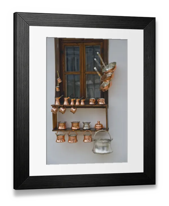 Framed Print : Village shopping at Samovodska Charshia for handcrafts Framed Print : Village shopping at Samovodska Charshia for handcrafts