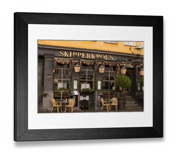Framed Print : Denmark, Copenhagen, Nyhavn at Christmas Framed Print : Denmark, Copenhagen, Nyhavn at Christmas