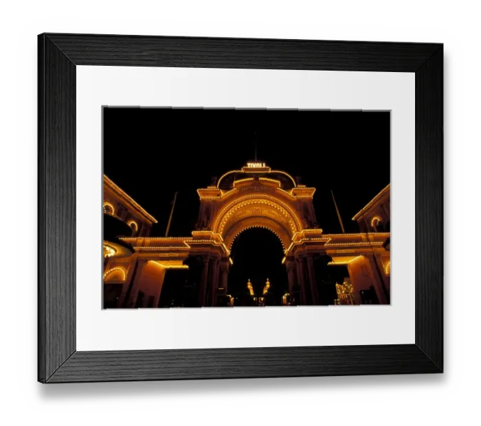 Framed Print : Denmark, Copenhagen Entrance to Tivoli Amusement Park Framed Print : Denmark, Copenhagen Entrance to Tivoli Amusement Park