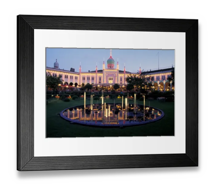 Framed Print : DENMARK, Copenhagen Tivoli Amusement Part Framed Print : DENMARK, Copenhagen Tivoli Amusement Part