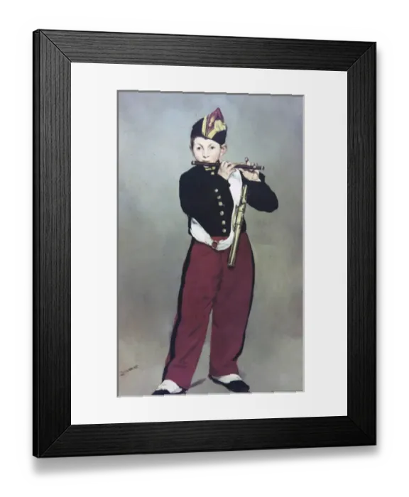 Framed Print : Painting by Manet- Flute Player, 1832-83 Copyright: aAC Ltd Framed Print : Painting by Manet- Flute Player, 1832-83 Copyright: aAC Ltd