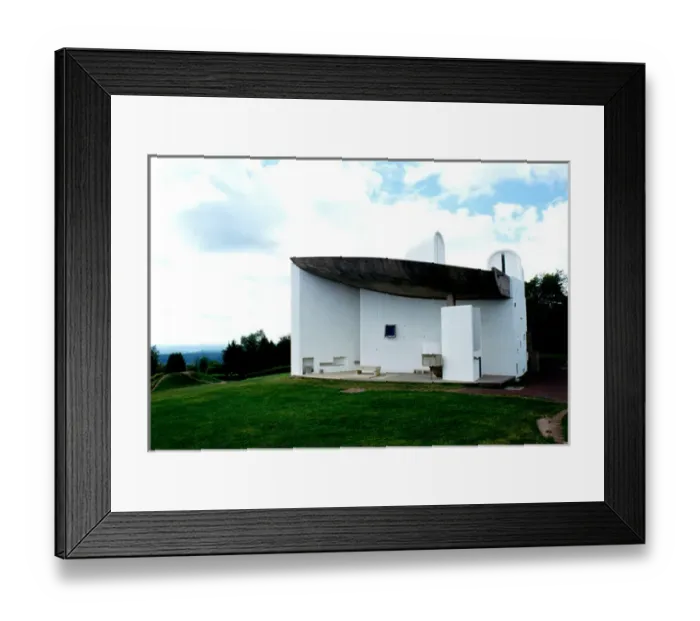 Framed Print : Notre Dame de Haut by Le Corbusier. Ronchamp, Haute-Saone, Franche-Comte Framed Print : Notre Dame de Haut by Le Corbusier. Ronchamp, Haute-Saone, Franche-Comte