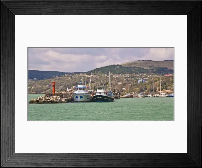 Framed Print : A boat ride along the coastline in the black sea to Varna Framed Print : A boat ride along the coastline in the black sea to Varna