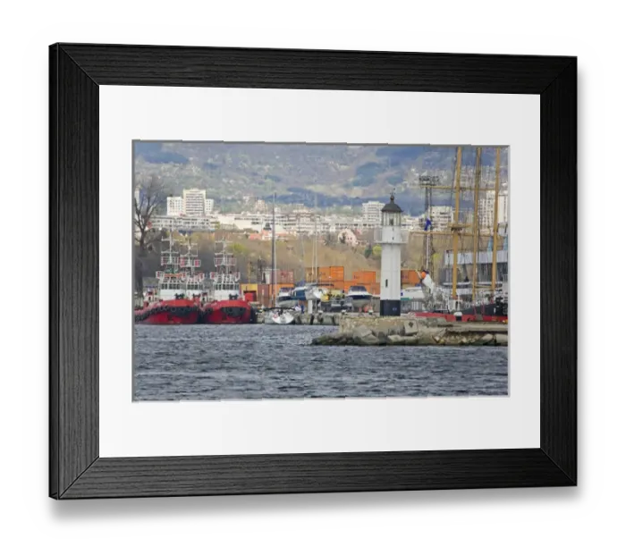 Framed Print : A boat ride along the coastline in the black sea to Varna Framed Print : A boat ride along the coastline in the black sea to Varna