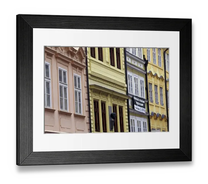 Framed Print : Europe, Czech Republic, Prague Building facades in the Little Quarter Framed Print : Europe, Czech Republic, Prague Building facades in the Little Quarter