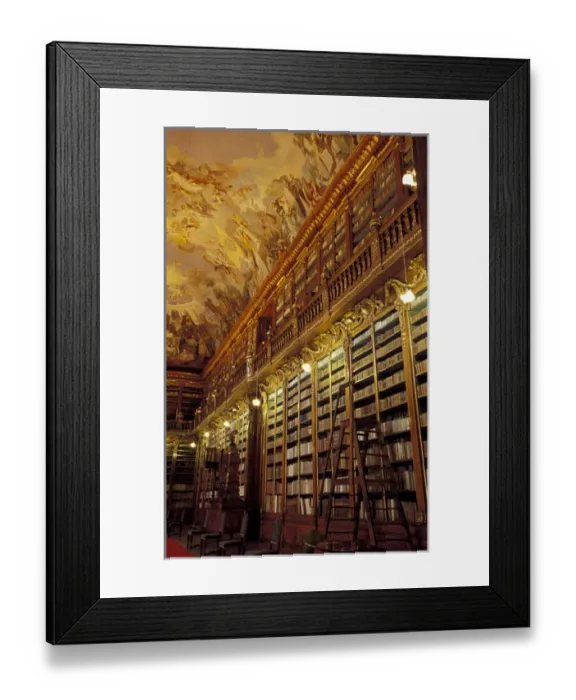 Framed Print : Europe, Czech Republic, Prague. Strahov Monastery, Philosophical Hall