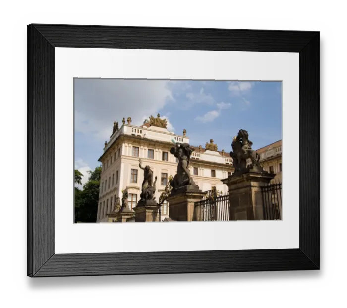 Framed Print : Gate to enter the Archbishop Palace of tourist city of Prague in Czech Republic Framed Print : Gate to enter the Archbishop Palace of tourist city of Prague in Czech Republic