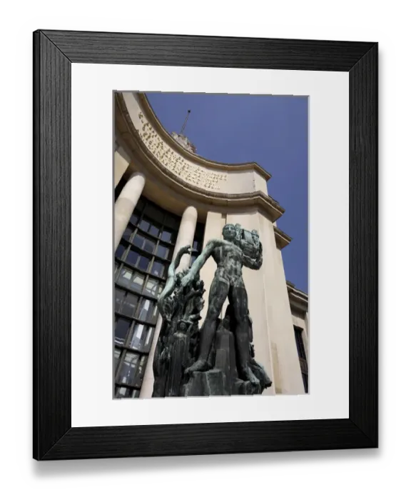 Framed Print : Bronze sculpture of Apollo by Henri Bouchard decorating the Palais de Chaillot. Paris Framed Print : Bronze sculpture of Apollo by Henri Bouchard decorating the Palais de Chaillot. Paris