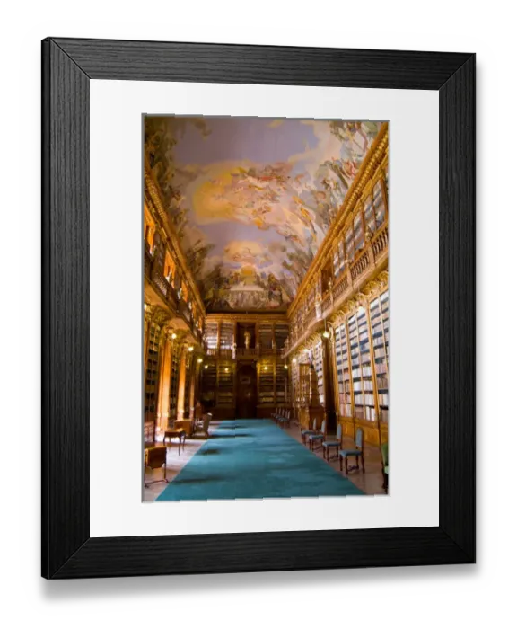 Framed Print : Fabulous beautiful historic Strahov Library with rare historical books in Prague Framed Print : Fabulous beautiful historic Strahov Library with rare historical books in Prague