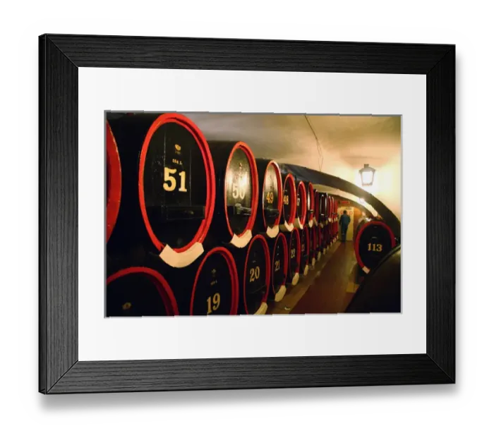 Framed Print : Europe, Czech Republic, Karlovy Vary. Barrels contain Becherovka bitters in the cellar Framed Print : Europe, Czech Republic, Karlovy Vary. Barrels contain Becherovka bitters in the cellar