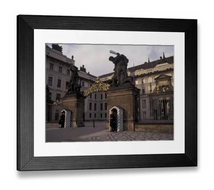 Framed Print : Europe, Czech Republic, Prague. Prague Castle- Presidential Palace (Medium Format)