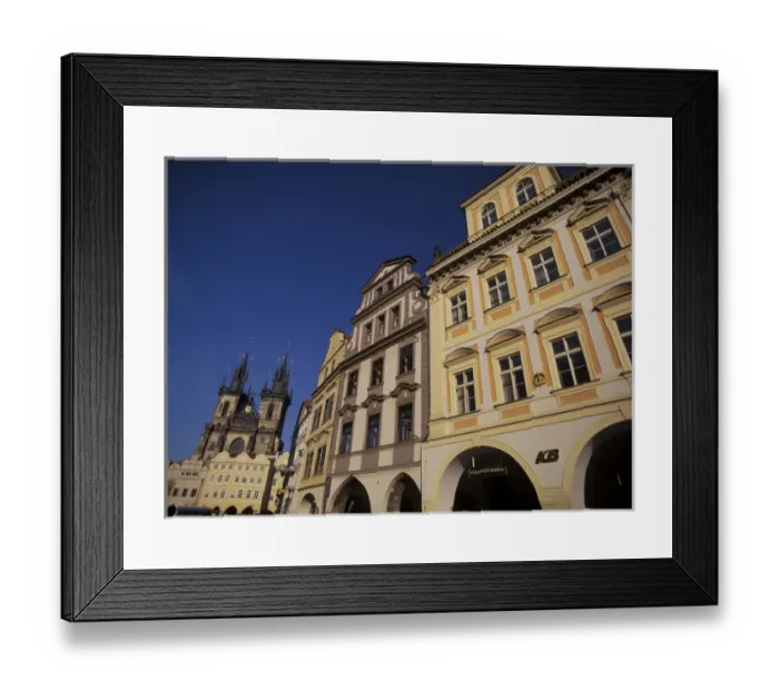 Framed Print : Europe, Czech Republic, Prauge. Old Town Square, Tyn Church (Medium Format)