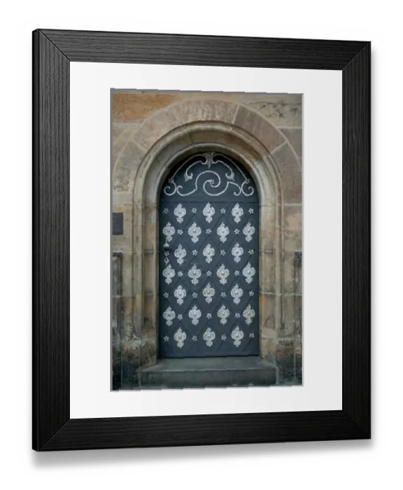 Framed Print : Door in Prague Castle, Prague, Czech Republic Framed Print : Door in Prague Castle, Prague, Czech Republic