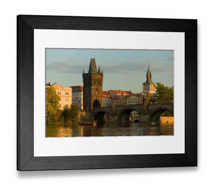 Framed Print : Charles Bridge, Vltava River, Prague, Czech Republic Framed Print : Charles Bridge, Vltava River, Prague, Czech Republic