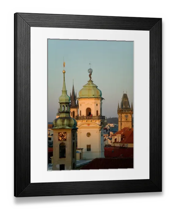 Framed Print : Clock Tower in Clementinum, Observatory Tower, Old Town Hall Tower, Prague, Czech Framed Print : Clock Tower in Clementinum, Observatory Tower, Old Town Hall Tower, Prague, Czech