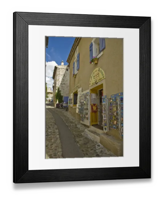 Framed Print : France. Small alley with shops