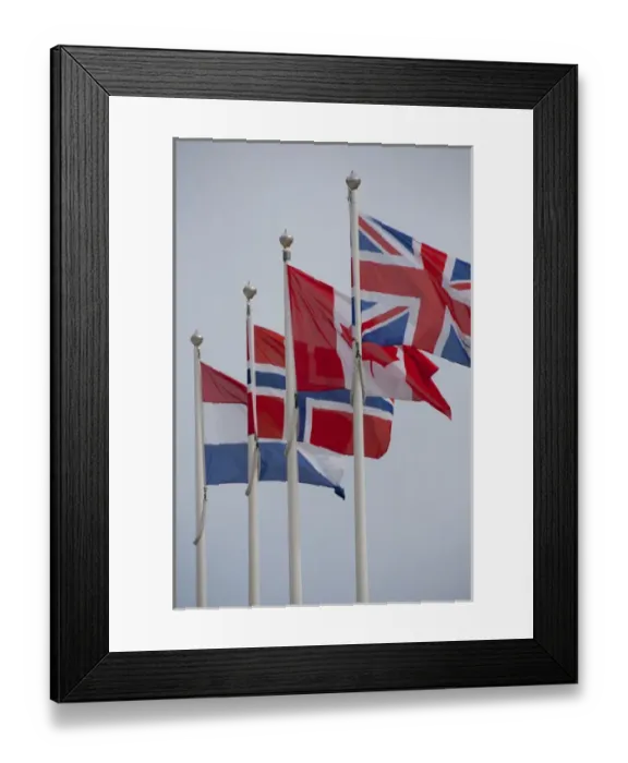 Framed Print : France, Normandy, Arromanches. 66th Anniversary of D-Day