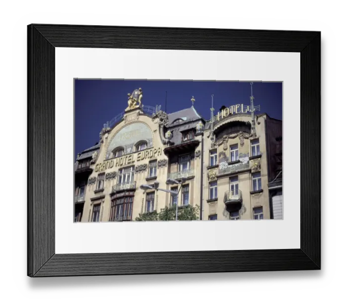 Framed Print : Europe, Czech Republic, Prague Grand Hotel Europe